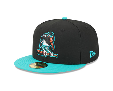 Chesapeake Baysox Oystercatchers New Era BLACK 59Fifty Fitted Cap