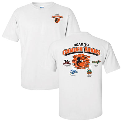 Chesapeake Baysox ADULT Road to Show WHITE T-shirt