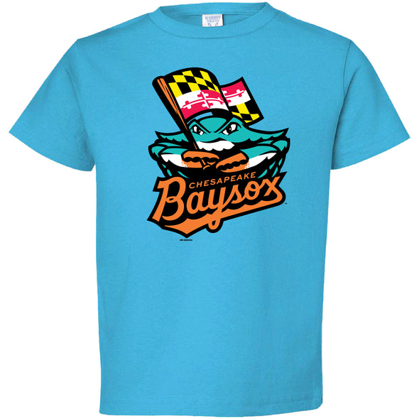 Chesapeake Baysox TODDLER Primary Logo TURQUOISE T-shirt