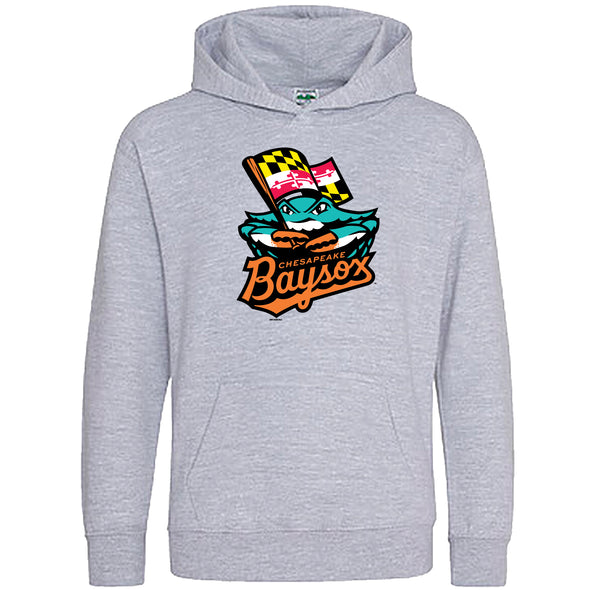 Chesapeake Baysox YOUTH Hooded GRAY Sweatshirt