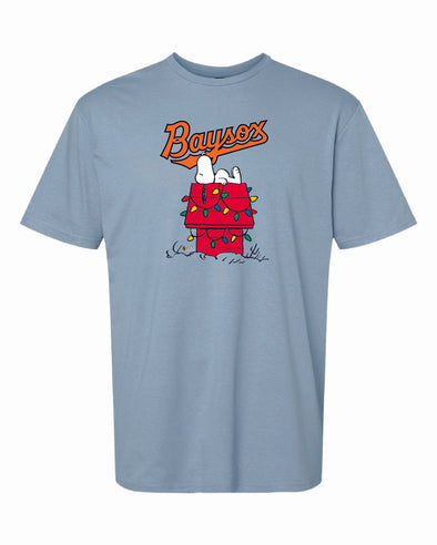 Chesapeake Baysox Adult Snoopy Holiday Stone Blue