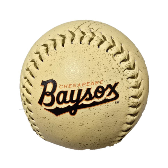 Chesapeake Baysox Rawlings Primary Logo Distressed Baseball