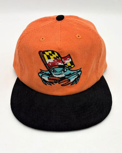 Chesapeake Baysox Corduroy Alt Crab ORANGE Adjustable