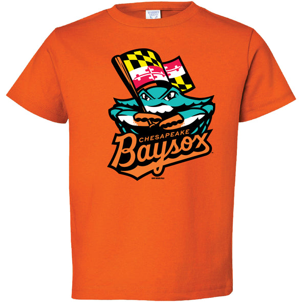 Chesapeake Baysox TODDLER Primary Logo ORANGE